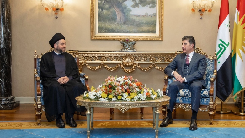 نچیروان بارزانی از عمار حکیم استقبال کرد